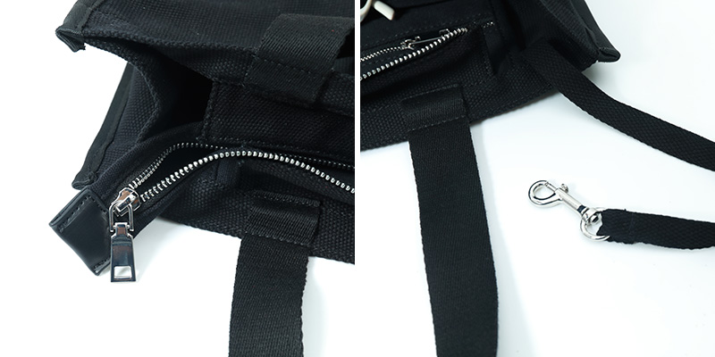 帆布包 - LOVE&FOCUS - 黑色-04